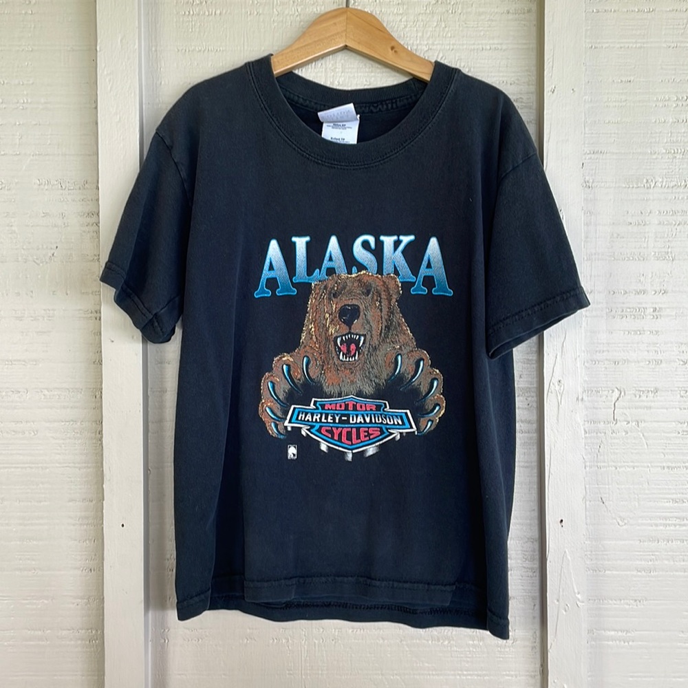 🐻 Alaska Harley Tee XS Youth